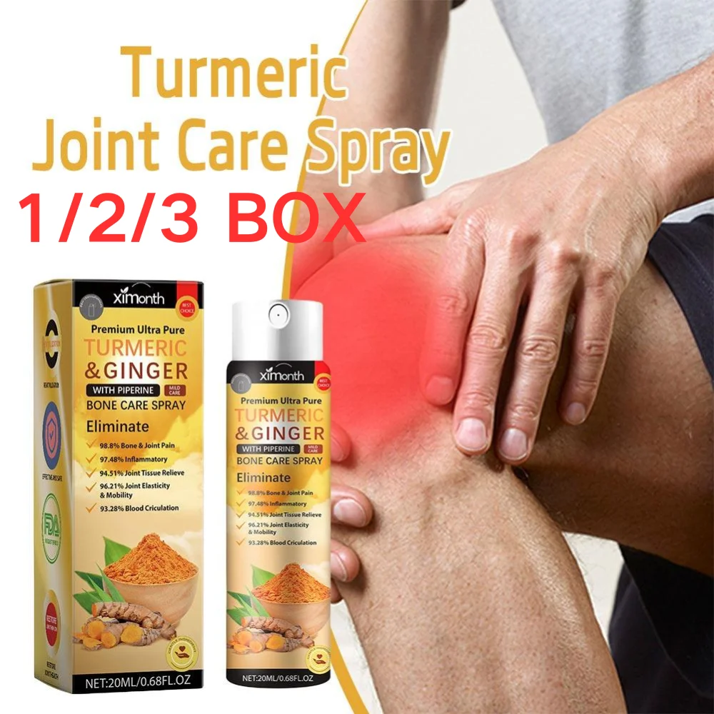 Turmeric Ginger Bone Care Spray 1/2/3 PCS Relieve Joint Swelling Ache Boost Joint Mobility Soothing Body Massage Liquid Essence