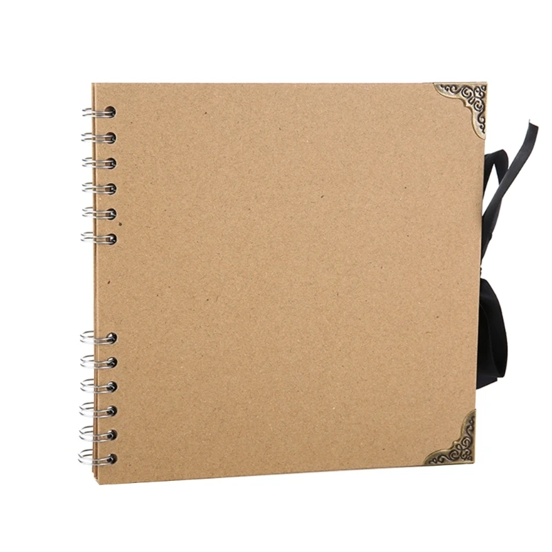 60 Pages Photo Album Kraft Paper Multifunction Card Storage Book Household for Indoor Outdoor Traveling Photo Organizers