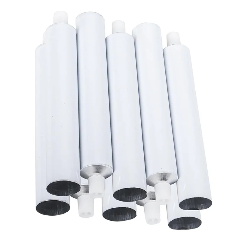 ABDJ-20 قطعة أنابيب طلاء ألومنيوم فارغة، أنابيب طلاء 60 مل لتخزين طلاء الأكريليك والألوان المائية والغواش والزيوت