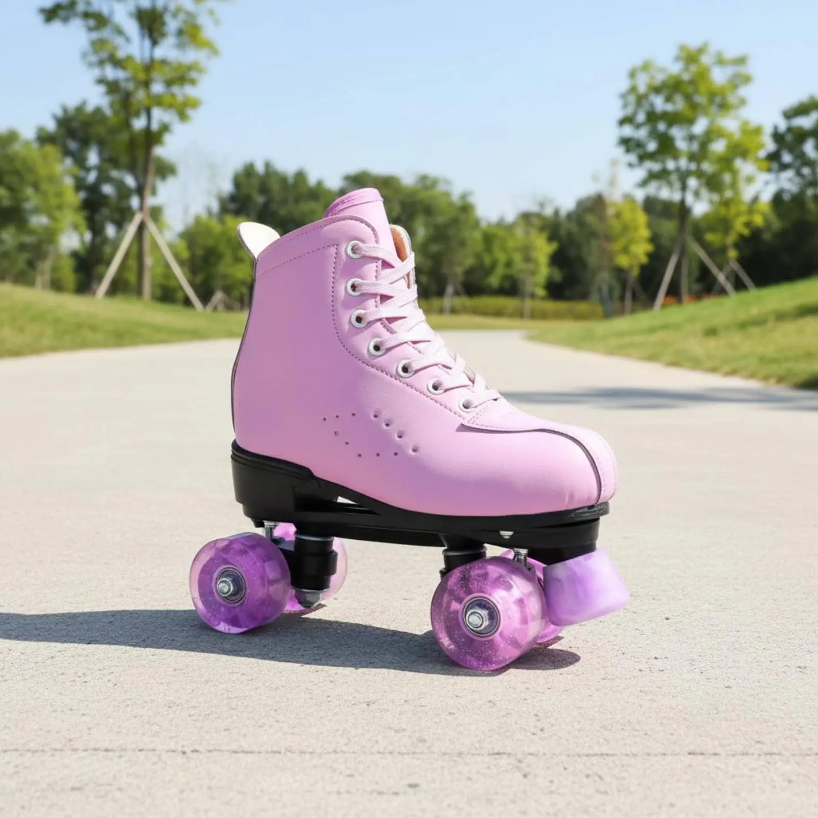 

Светящиеся четырехколесные роликовые колеса из износостойкого полиуретана, амортизирующие, нескользящие