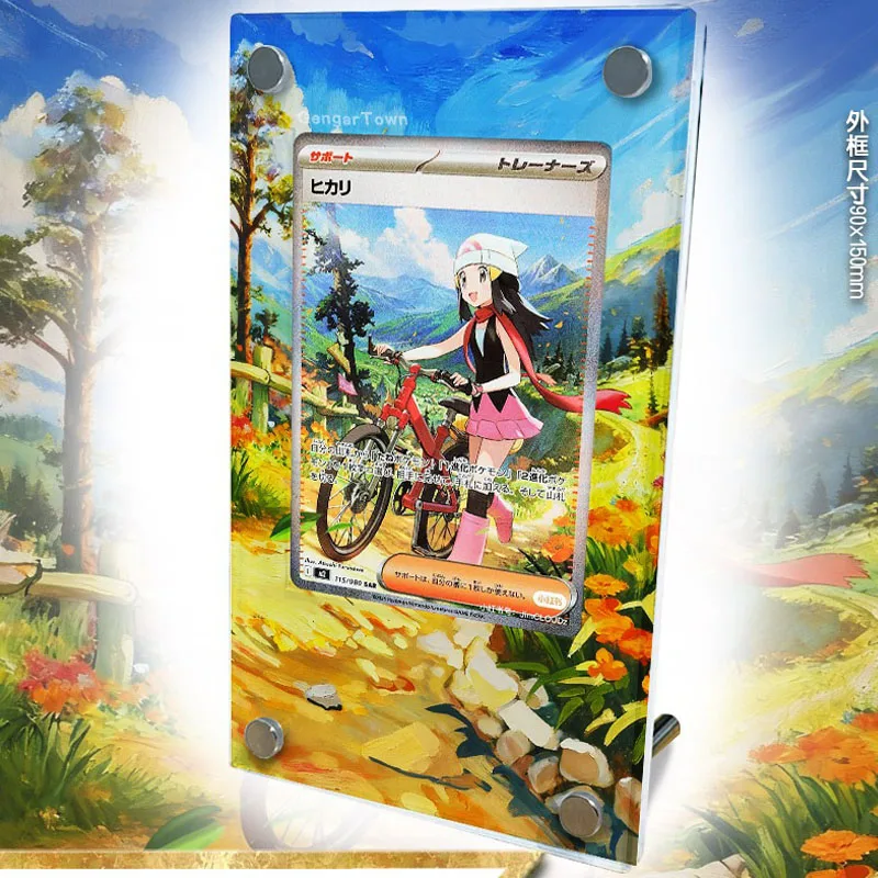 Pocket Monster Dawn Card Display Stand PTCG Classic Game Collection Card Acrylic Card Brick Photo Frame DIY Toy Christmas Gift
