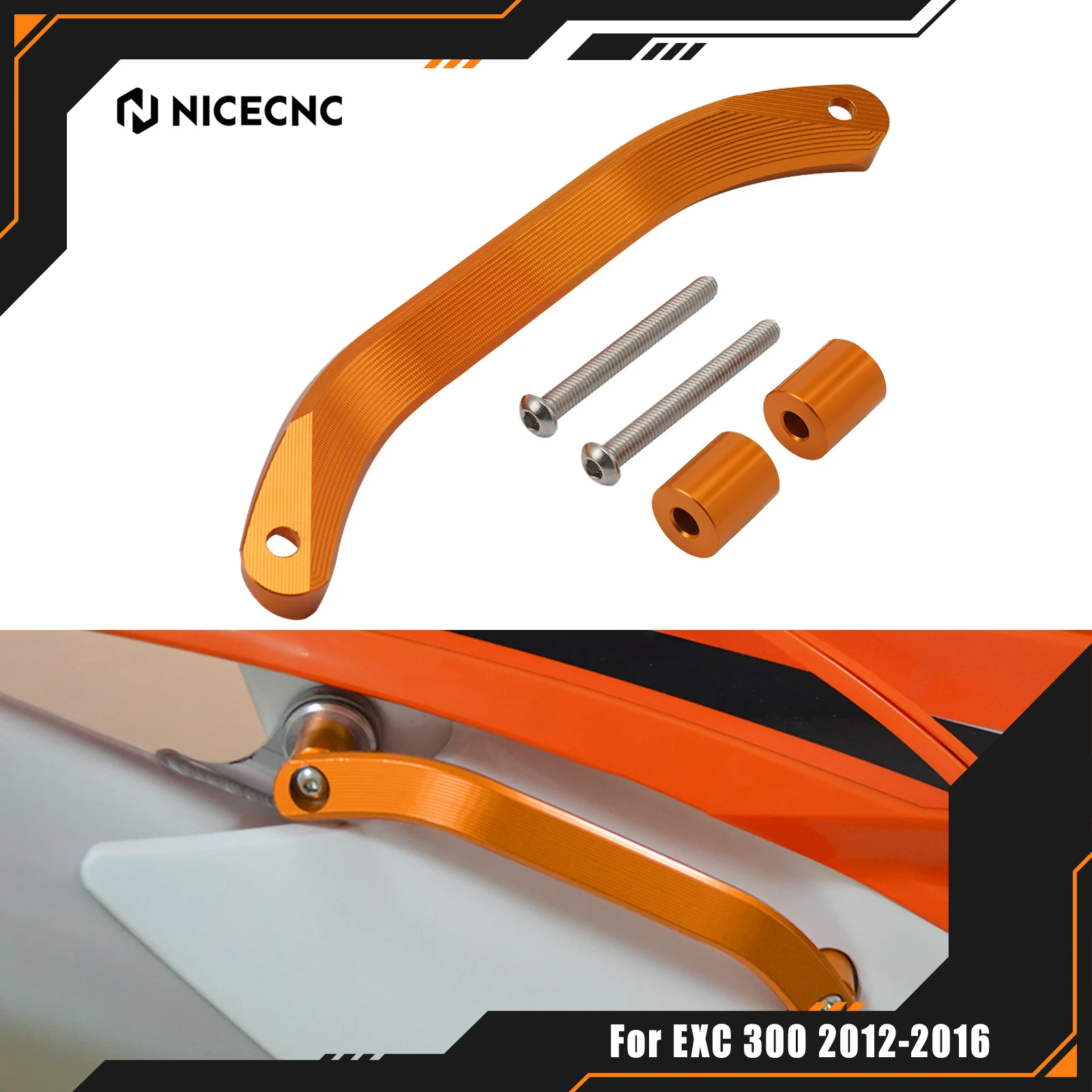 

NICECNC For KTM EXC 300 EXC 250 EXCF 350 EXC 450 XCW 300 2012-2016 SX 125 SXF 250 SXF 450 2012-2015 Rear Passenger Grab Handle