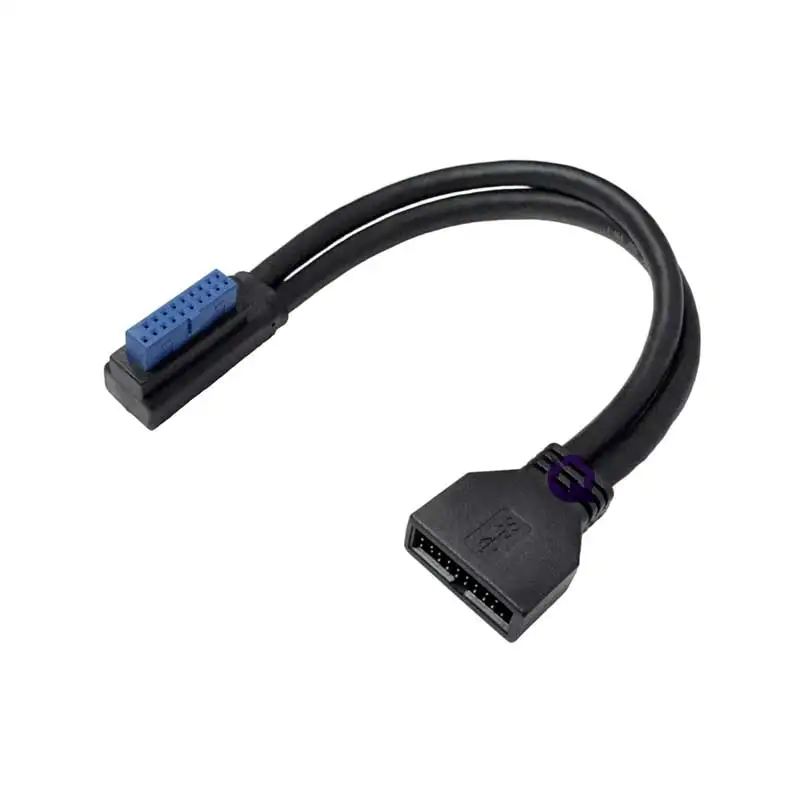 19Pin USB 3.0 Motherboard Front And Rear Panel Connector Cable 19 pin Male to Female Extension Cable With Up/Left/Right Bend