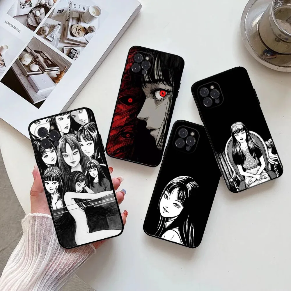 

Anime T-Tomie Phone Case For IPhone 16,15,14,13,12,11,Pro,Max,Mini,8,7,Plus,SE2,X,XR,XS,MAX Silcone Soft Covers
