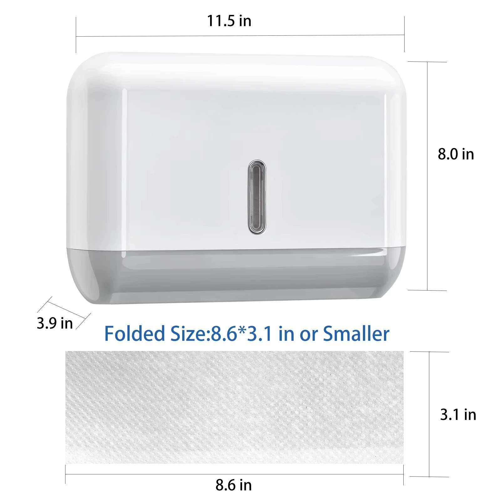 Wall Mount Plastic Manual Toilet Holder Bathroom Organizer Napkin Container Tissue Box Handkerchief Tissue Dispenser