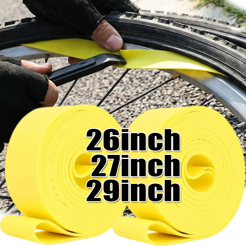 AliExpress NONE For 700C 26 27.5 29 Inch MTB Road Bike Anti-Stab Tire Pad Bicycle Rim Strip Tire Liner Inner Tube Protector PVC Rim Tape