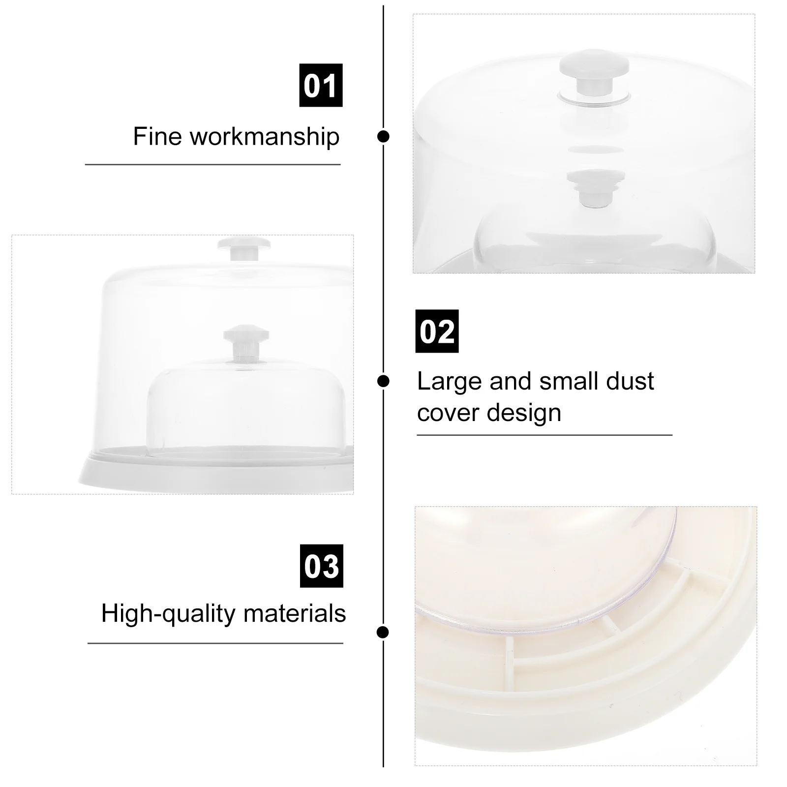

1 set 1 Set Plastic Dust Watch Repair Tool Compartments Movement Protector For Watchmakers Watch Parts Cover Dustsheet Cover