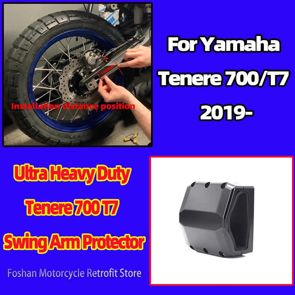 For Yamaha Tenere 700 T 7 T 700 2019 2020 2021 2022 2023 Motorcycle accessories Ultra Heavy Duty T700 T7 Swing Arm Protector