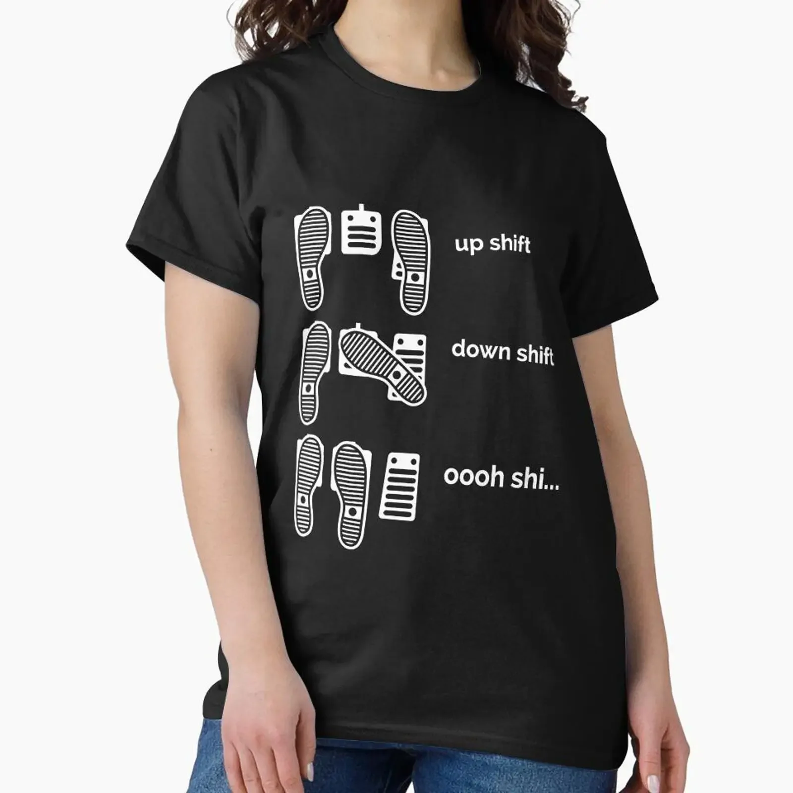 Funny Manual Transmission Shift Meme T Shirt Car Lover Gearhead Petrolhead Drifter For Enthusiast vintage Washed Casual