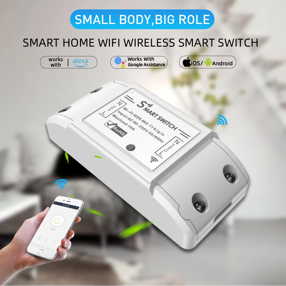 Smart Home Wifi Wireless Switch BASIC Smart Switch Module Smart Life APP Wireless Voice Remote Control Timer Switch Alexa