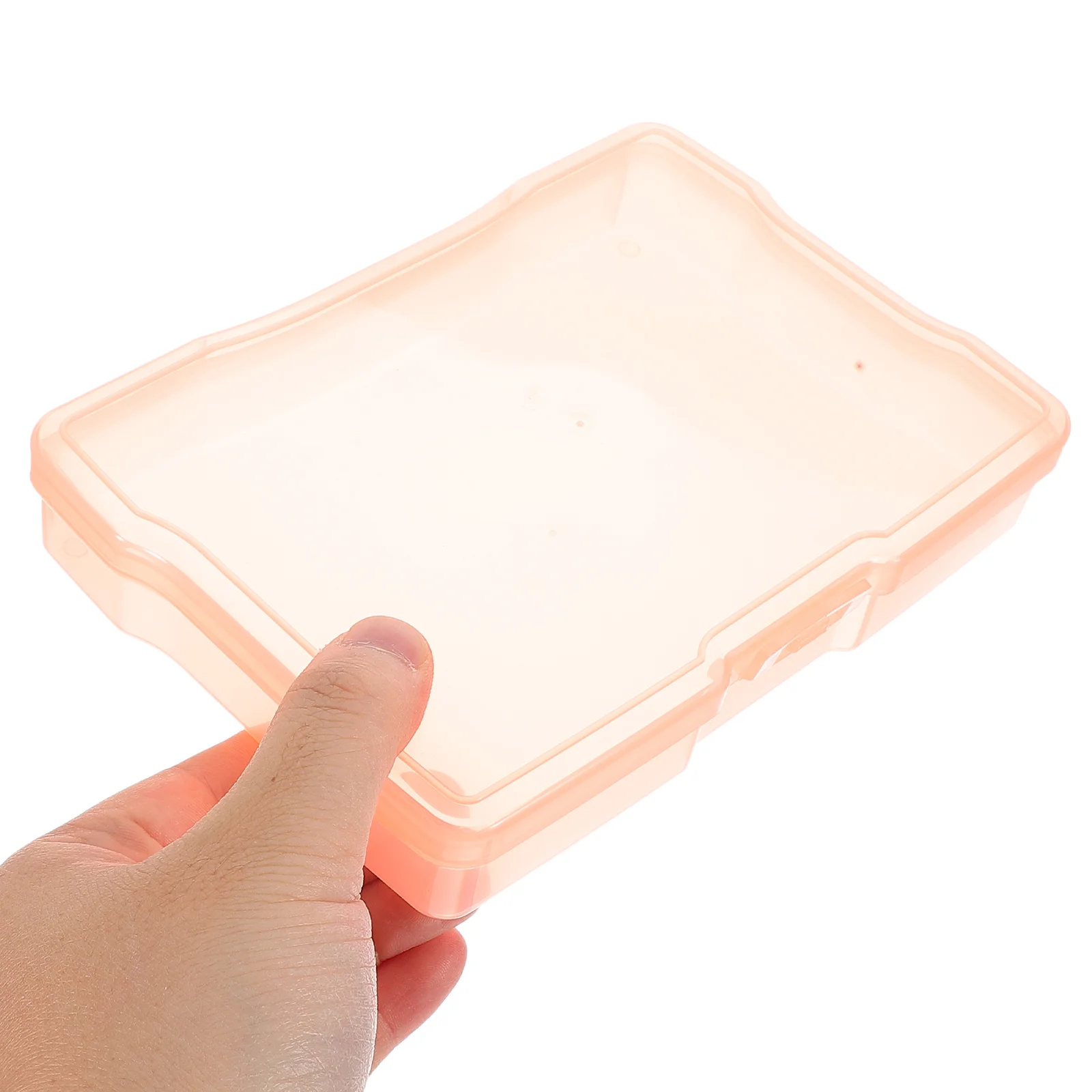 Organizer Card Box Photo Storage Photos Part Plastic Holding Case Stamp Container