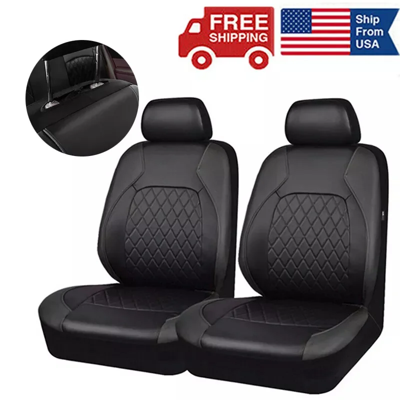 4 Pack Car Seat Cover PU Leather Full Surround Seat Protector Universal Four Seasons Waterproof Car Seat Protector Accessories