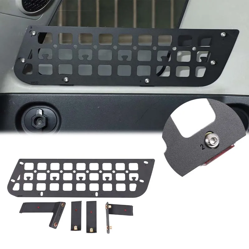 

Aluminum alloy Car Trunk Side Window Storage Fence Storage Shelf Organizer Rack accessories Fit for Toyota FJ Cruiser 2007-2021