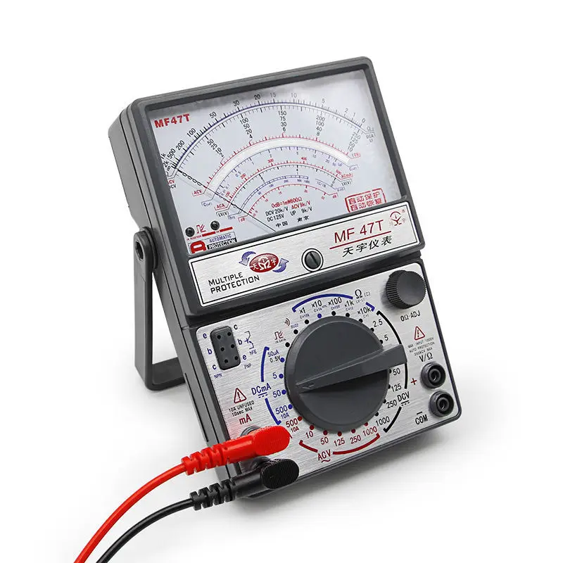 Original MF47C/MF47F/MF47T Voltage Current Tester Resistance Analog Display Pointer Multimeter DC/AC Inductance Meter