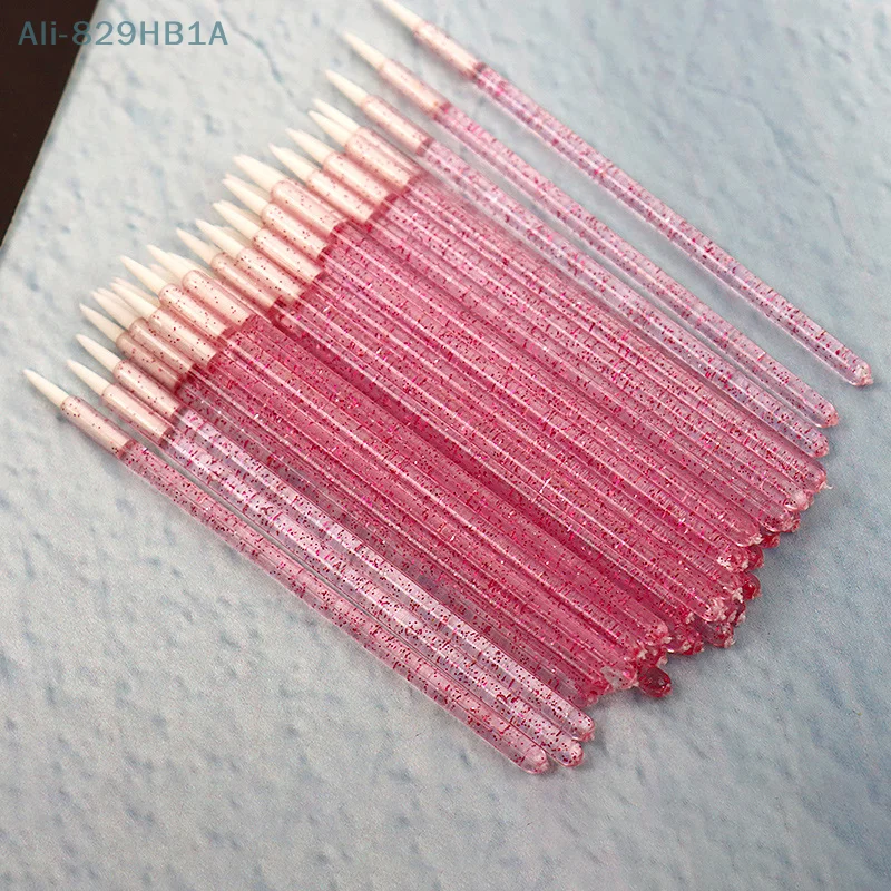 Flocking Lip Brush Lip Gloss Brush Crystal Rod Mini Lip Glaze Brush Disposable Lip Gloss Brush Applicator Stick