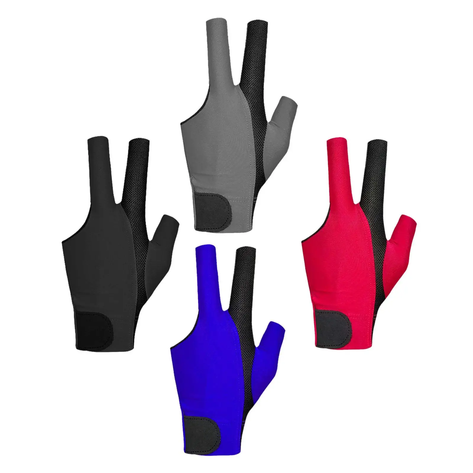 Pool Gloves Breathable Left Right Hand Mitts for Playing Sports Training