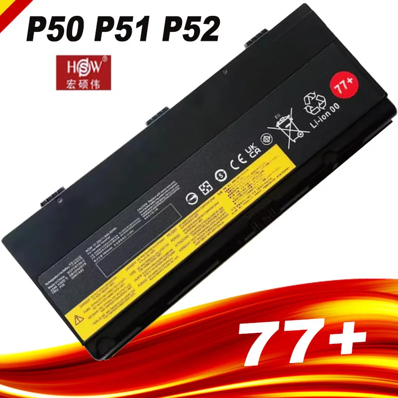 

77+ New Laptop Battery For LENOVO Thinkpad P50 P51 P52 00NY490 00NY491 00NY492 SB10H45075 SB10H45076 SB10H45077 SB10H45078