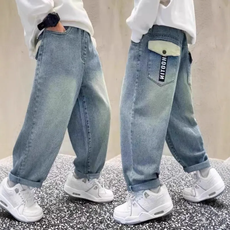 Autumn Children Boys Straight Pants UNITIM Young Teenagers Boys Jeans 4-14Y Kids Boys Denim Pants Versatiel Junior Boys Trousers 3 Autumn Children Boys Straight Pants UNITIM Young Teenagers Boys Jeans 4-14Y Kids Boys Denim Pants Versatiel Junior Boys Trousers 3