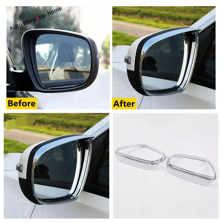 Rearview Mirror Cap / Rain Eyebrow Decoration Frame Cover Trim Fit  For Chery Tiggo 7 / 8 Pro 2021 2022 2023 Car Accessories