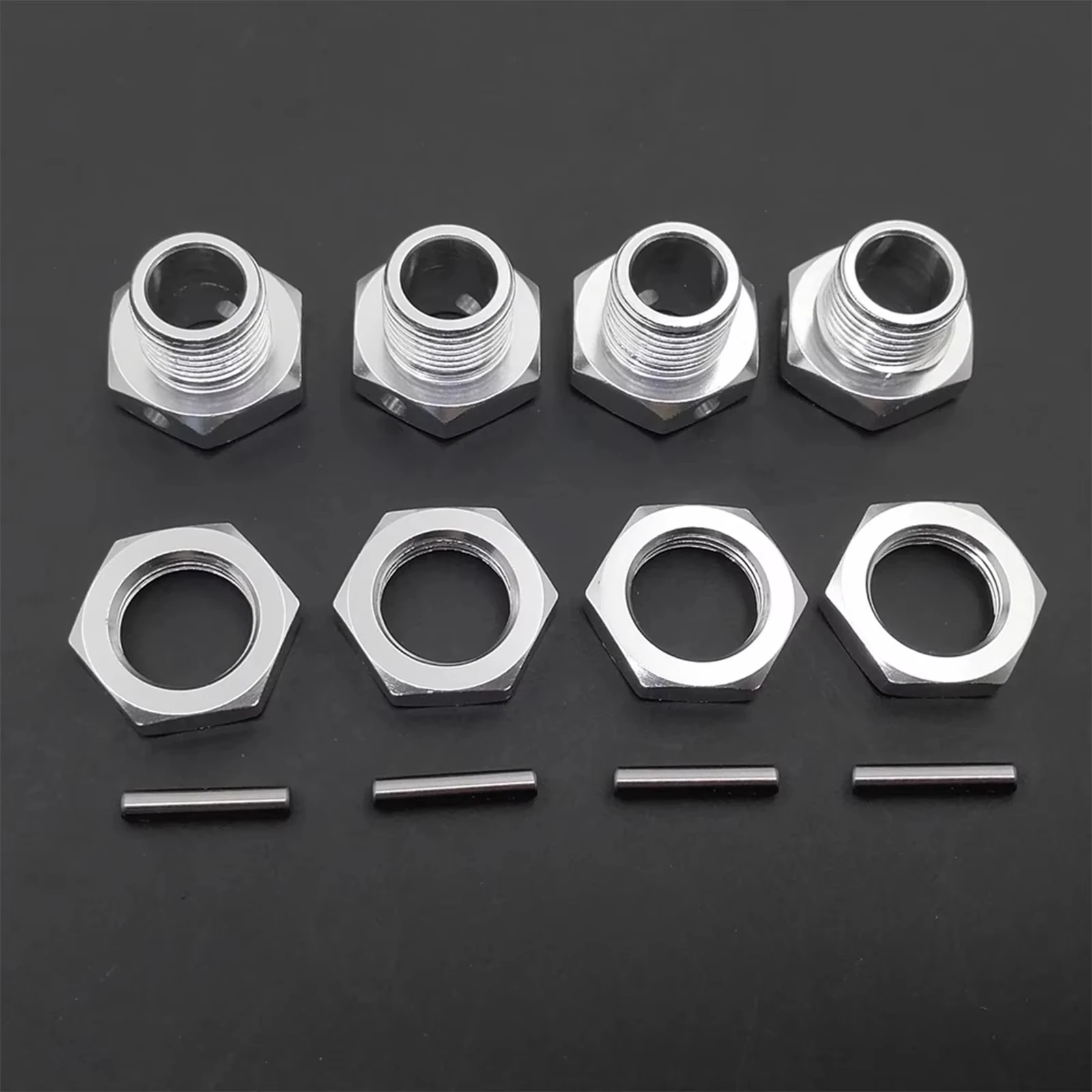 M17 17mm Aluminum Wheel Hex Hubs Adapter Nut Pin Anti-Dust Cover For 1/8 RC Model Car HPI HSP Losi Axial Kyosho Tamiya 81011