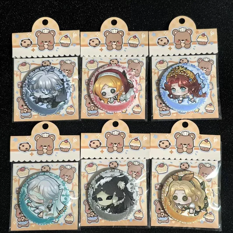 Game Identity V Eli Clark Luca Balsa Alice DeRoss Character Brooch Cosplay Badge Bag Clothes Pins  Accessories Fans Collect Gift