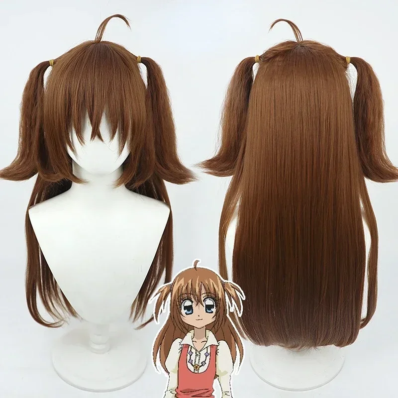 Anime Kirarin Revolution Kirarin Cosplay Perücke braun Pferdes chwänze hitze beständiges Haar für Halloween Kostüm Rollenspiel Party Perücken