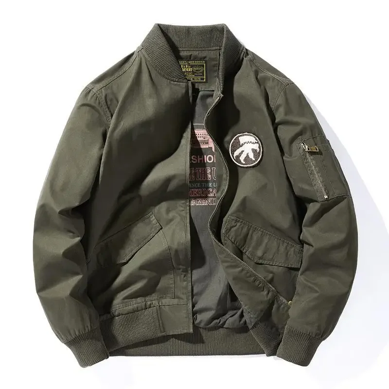 

Новые модные мужские хлопковые куртки-карго с несколькими карманами, весенне-осенние мужские повседневные куртки-бомберы, качественные мужские бейсбольные пальто, размер 4XL