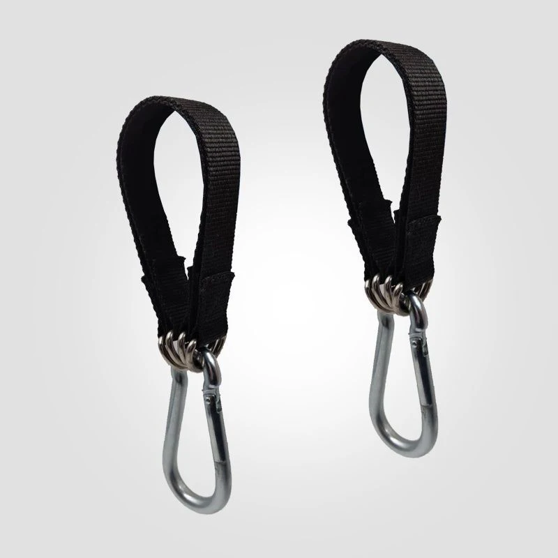 150KG Bearing Load Hanging Belt T-bar Strap Dumbbell Barbell Rope Handles Strap Tree Swing Strap Hook Ring Connecting Belt