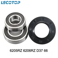 New 6205RZ 6206RZ D35 D37 Bearing Kit With Oil Seal For Washing Machine Washer Replacement Parts