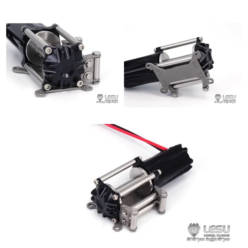 LESU 1/14 Electric Winch LS-A0012 Car-mounted Small Off-road Vehicle Self-rescue Car Winch Truck DIY Accessory Toy