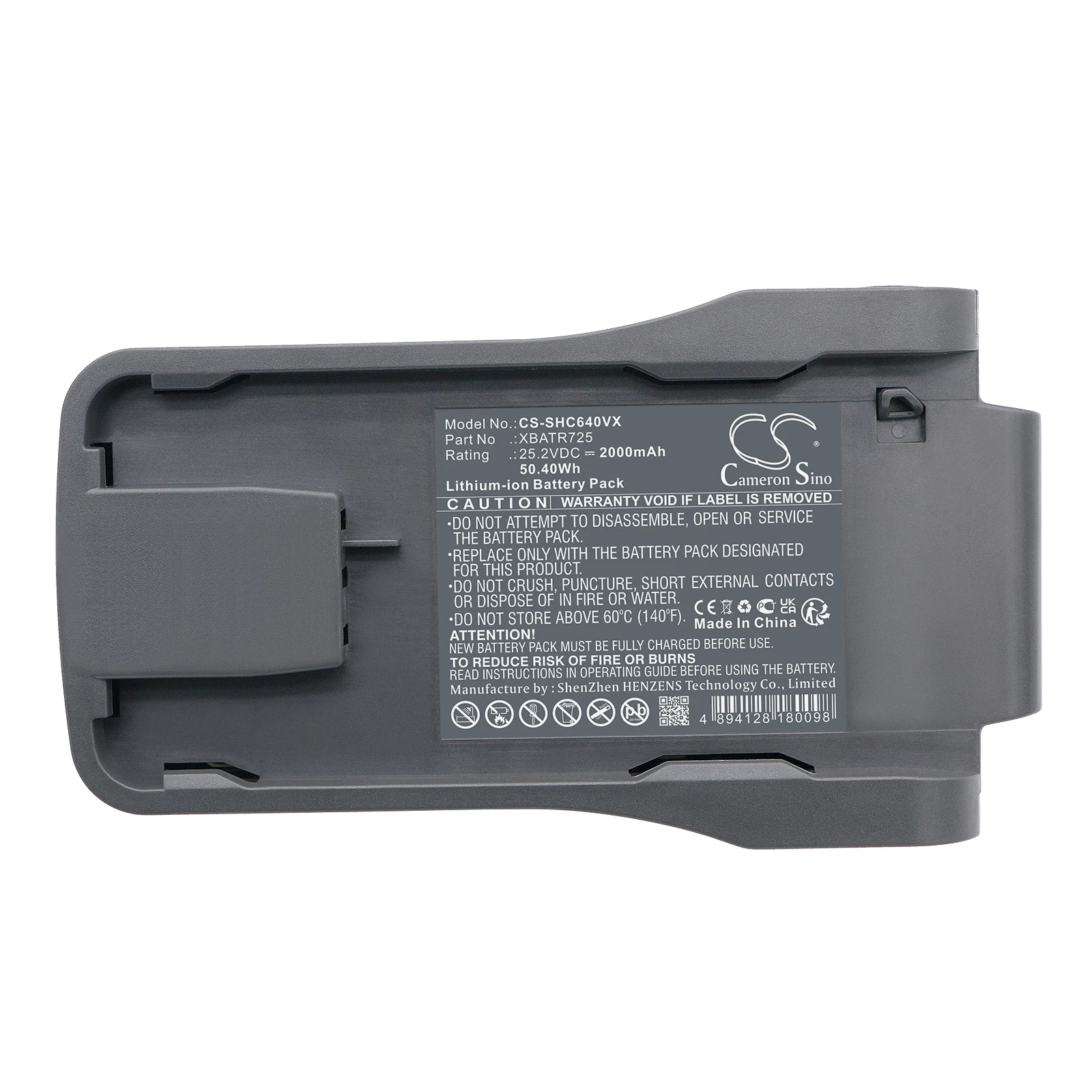 100% NEW 2000mAh Vacuum Cleaner Battery XBATR725 for Shark IZ662H,IZ640H,IZ300UK,IZ300UKT,IZ300UKTDB,IZ320UK,IZ320UKT