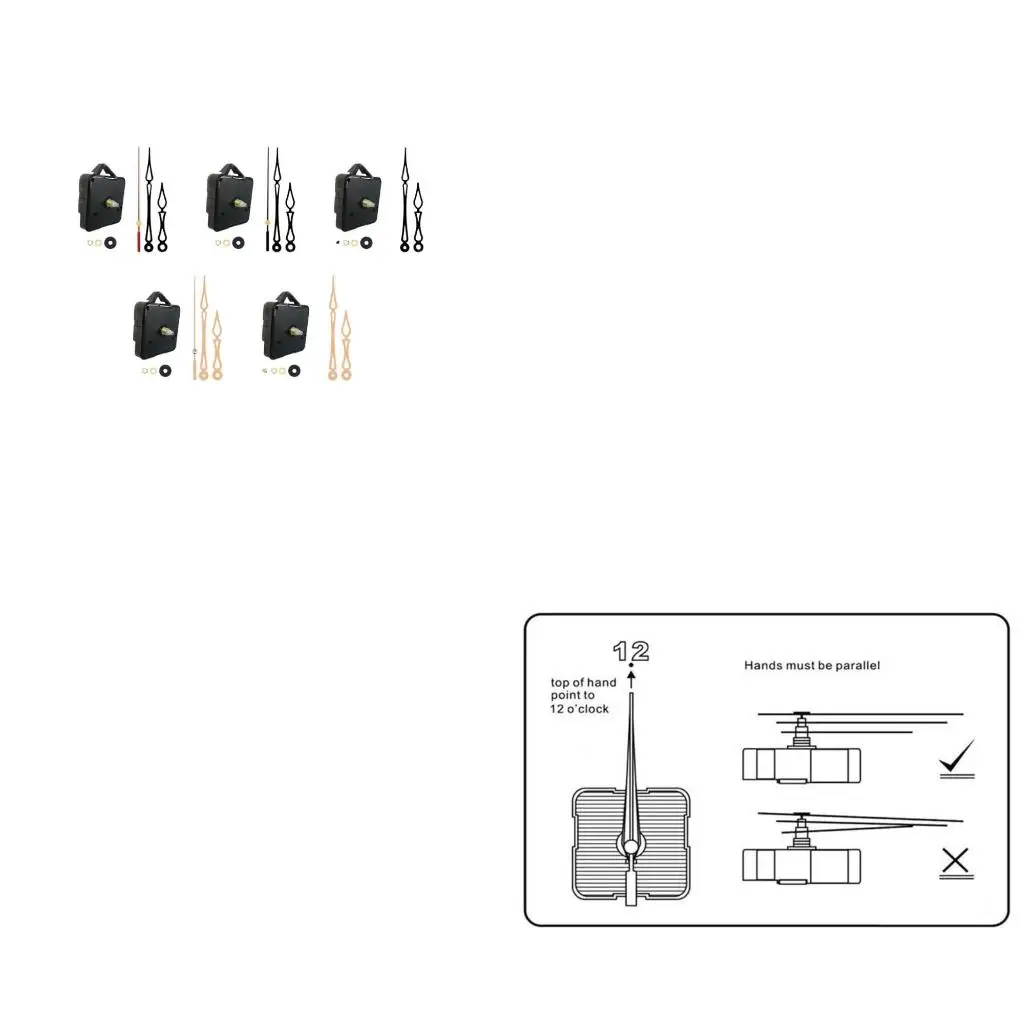 Clock Movement Replacement DIY Repair-Parts Wall Clock Movement Mechanism Battery Operate for DIY Wall Clock