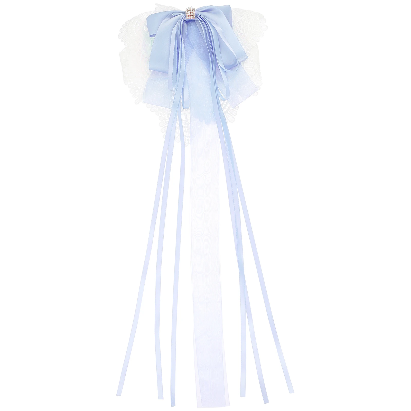 

Bow Hairpin Blue Holder Hair Bows Tassel Bridal Accessories Non Slip Barrette Hairstyle Holder Lolita Hair Bows