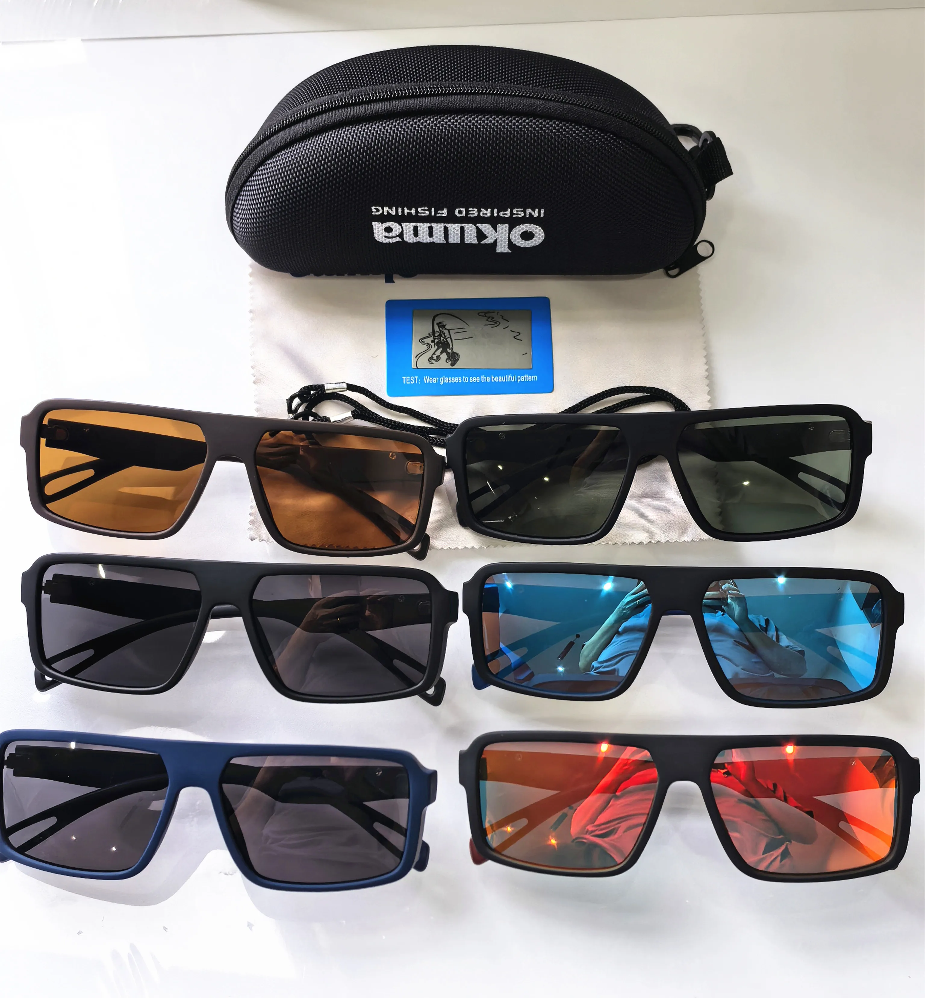 Okuma Mode Brille Outdoor Sport UV400 Männer und Frauen Fahren Angeln Jagd Polarisierte Sonnenbrille – Detail 14
