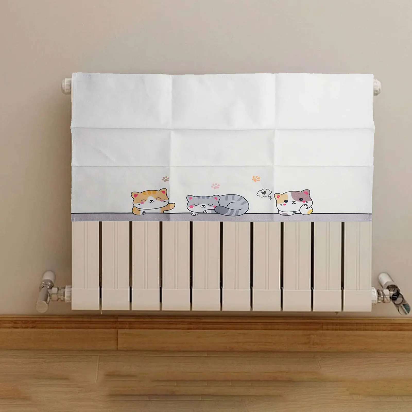 Cleaner Space Decorative Cover Cat Pattern Cover 100cm Breathable Fabric Easy Maintenance Efficient Performance