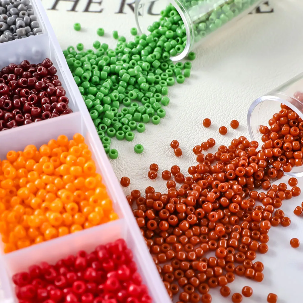 Japanese-imported 100g Pack of TOHO Round Beads, 2.2mm Diameter, Solid Color. Suitable for Jewelry Making, Including Bracelets