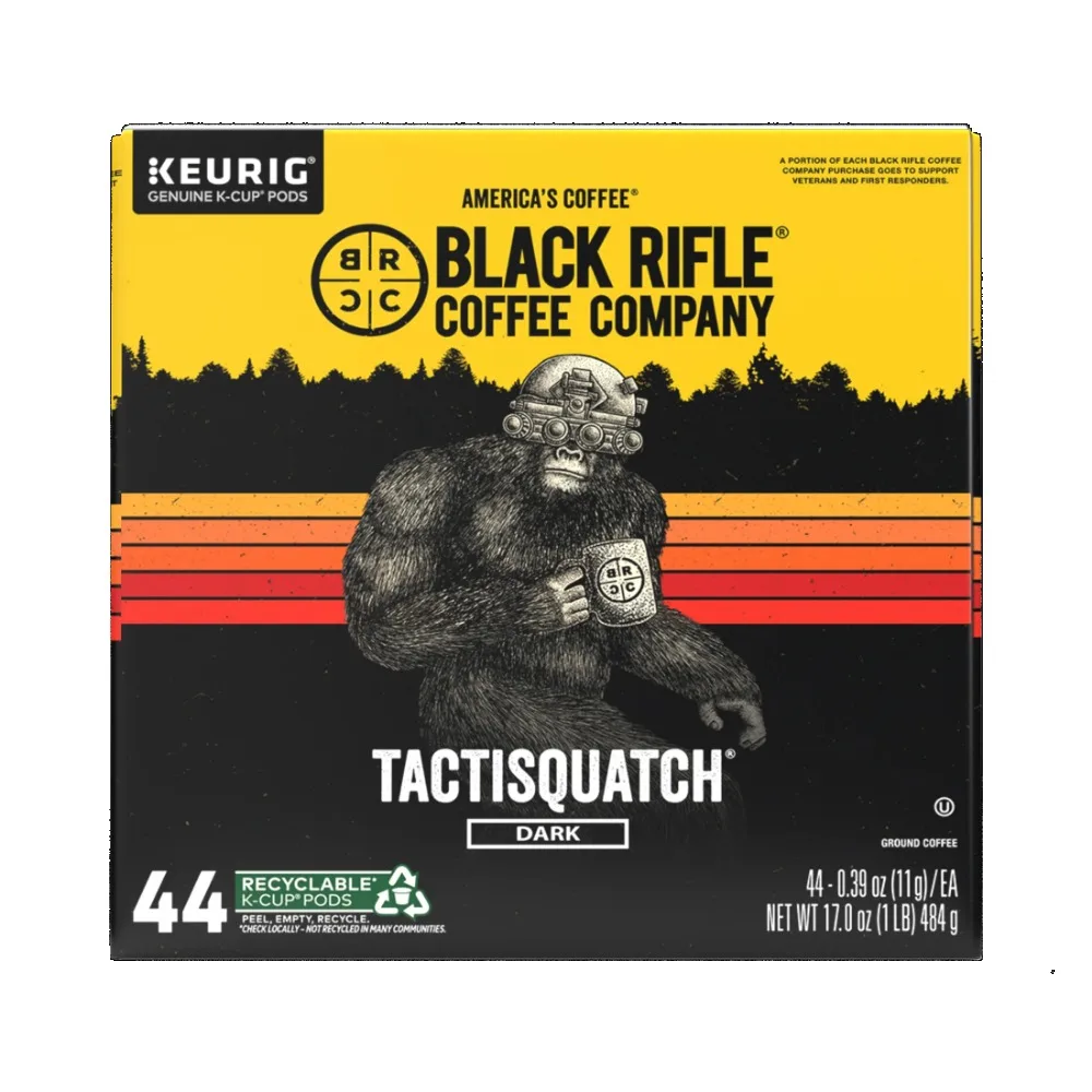 

Pods Tactisquatch K Cups, Dark Roast, 44-карт