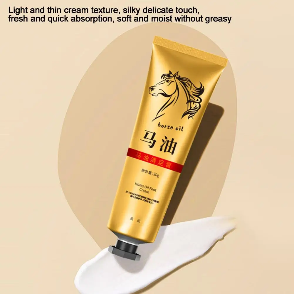 1/3/5PCS Natural Horse Oil Hand & Foot Repair Cream Deep Nourishment Anti-Cracking For Dry Rough Skin Cracked Heels Treatment view 4