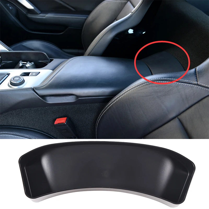 لسيارة شيفروليه كورفيت C7 2014-2019 ABS مقاعد السيارة الصف الخلفي مسند الذراع صندوق تخزين خلفي درج منظم اكسسوارات السيارات #2