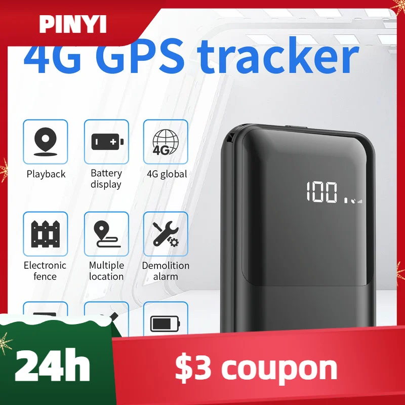 4G GPS OBD Tracker Lange stand-by met sterke magneet Simkaart Android App Track View Acc-detectie LBS AGPS-positionering