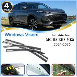 Auto Window Visor For MG HS Accessories EHS 2024 2025 2026 Awning Trim Rain Shield Rain Guard Deflector Shelters Decorate Tools