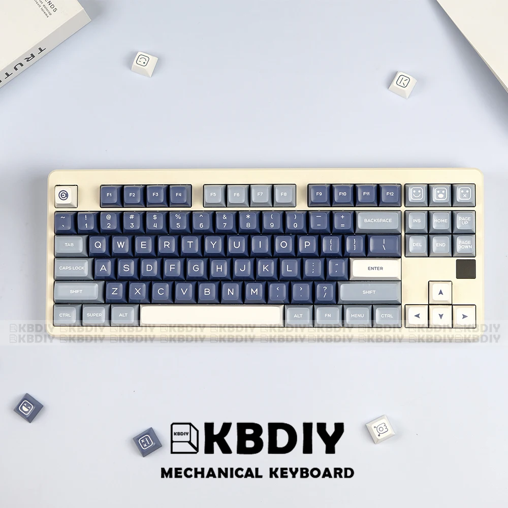 KBDiy-GMK Pesca Keycap, Perfil SA, PBT Double Shot Key Cap, ISO Digite 7U Barra de Espaço, Kit Teclado Mecânico DIY personalizado