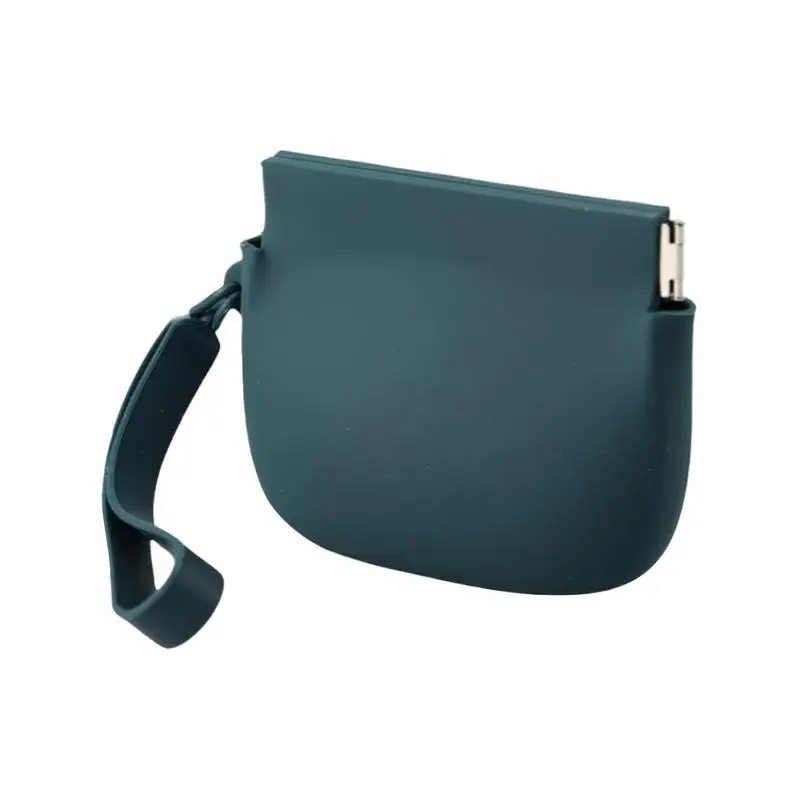 Silicone Coin Purse Keychain Small Silicone Pouch Wired Earbud Case 10x8cm/3.94x3.15 Inches Coin Holder Pouch Silicone Storage