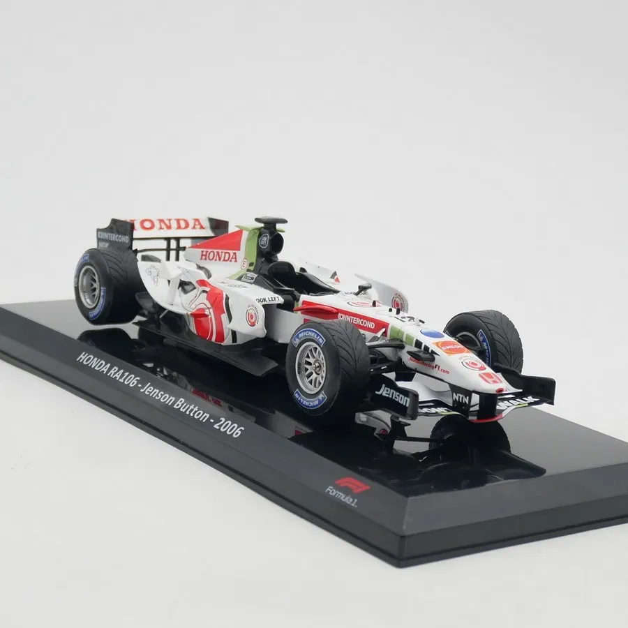 

Diecast Ixo 1:24 Scale HONDA RA106 Jenson Button 2006 F1 Formula One Racing Car Alloy Car Model