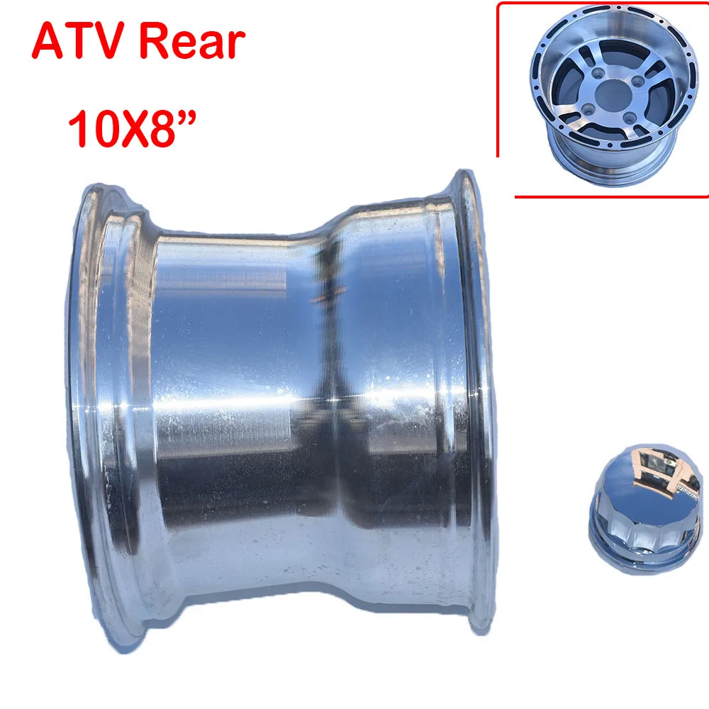 ATV Aluminum Alloy Rims front and rear 4pcs of 1 set 10x8inch and 10x5.5inch