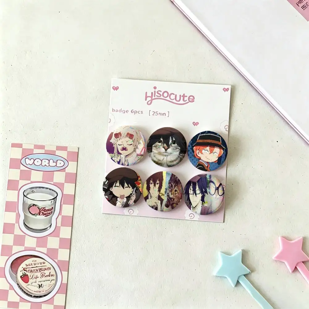 Anime-B-bungo Stray-Dogs-S Badge Pins For Friend, Backpack, Clothing, Collectible Accessories, Jewelry Gift