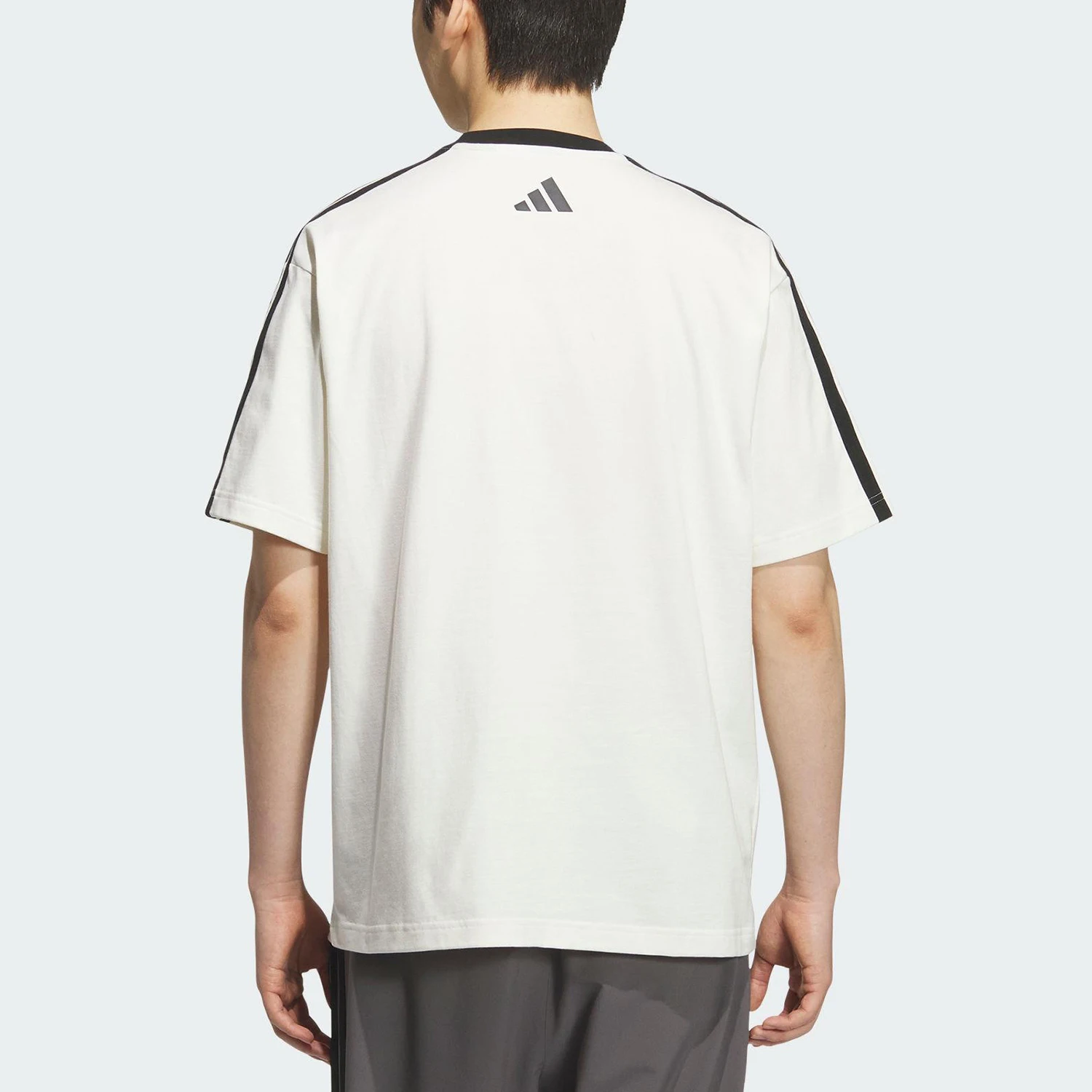 Adidas Asli 2025 Musim Panas Pria Kasual Rajutan Luar Ruangan Lengan Pendek KF2478