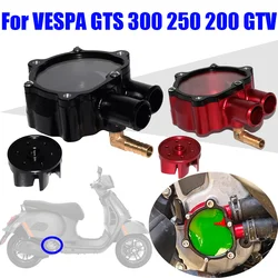 Motorcycle Transparent Water Pump Cover Protector Cap Water Cooler Guard For VESPA GTS 300 250 200 GTV GTS300 GTS250 Accessories