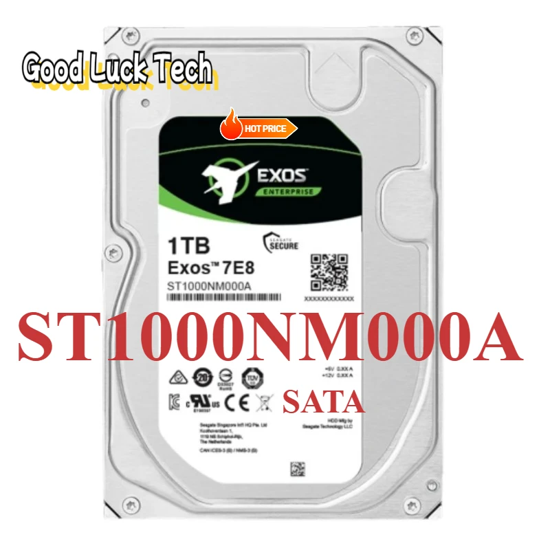 NEW For Sea-gate Exos 1T  ST1000NM000A 1TB Internal Hard Drive SATA-6Gbps 256MB 3.5inch 7200RPM Server HDD