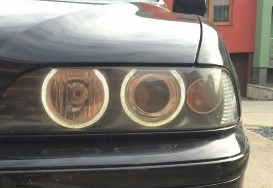 FOR BMW E36 E38 E39 E46 PROJECTOR CCFL ANGEL EYES HALO RING LIGHT 7000K WHITE view 6